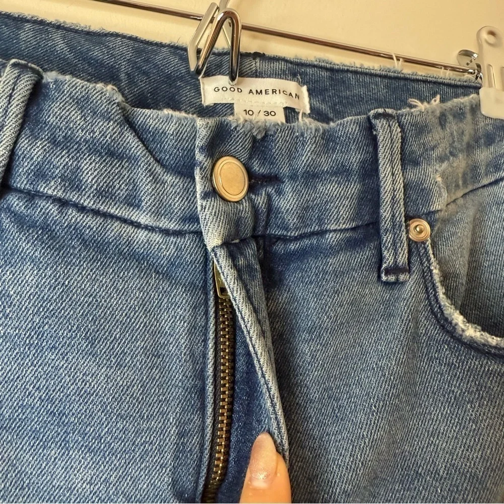 NEW GOOD AMERICAN Good Curve Straight Blue 858 Straight Leg Stretch Comfy Jeans